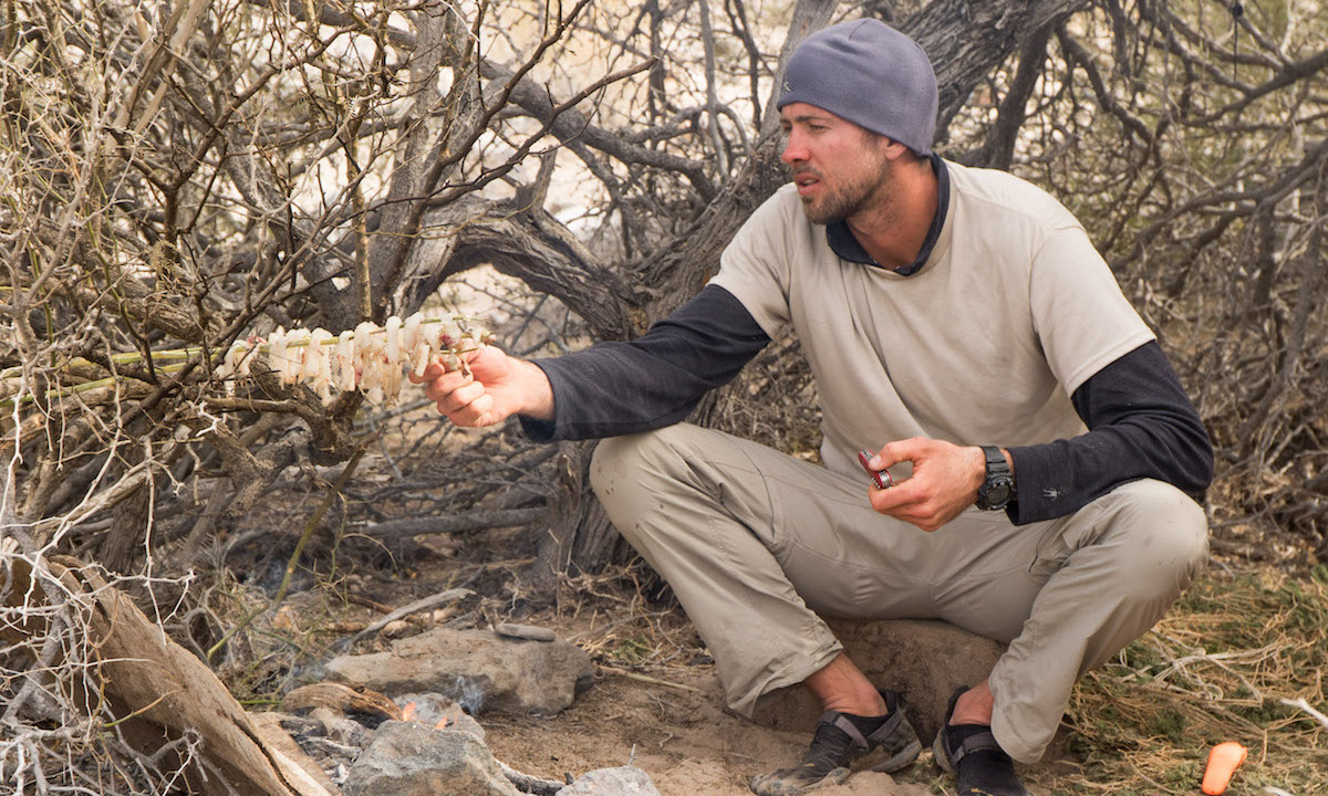 mex survival challenge smoking fish into jerky