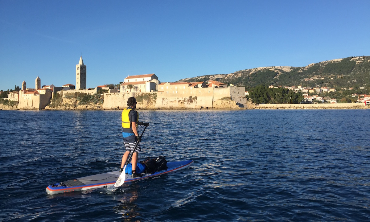 rab town croatia standuppaddling tour