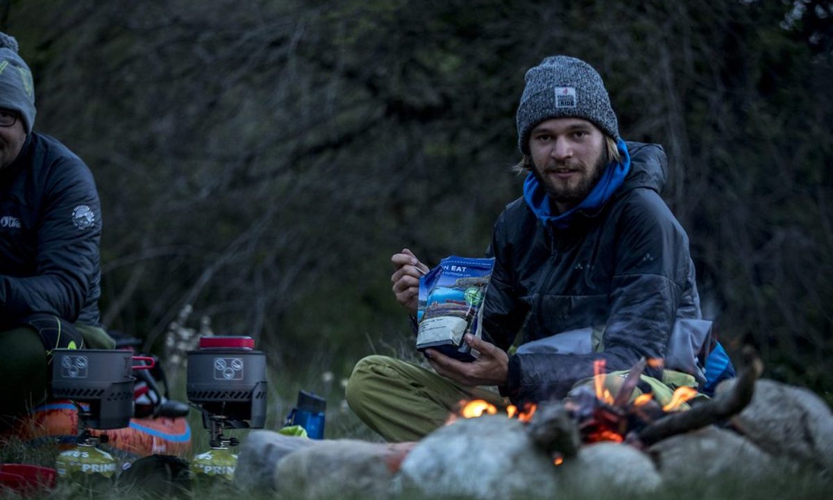 First SUP Descent Of Europe's Deepest Canyon campfire