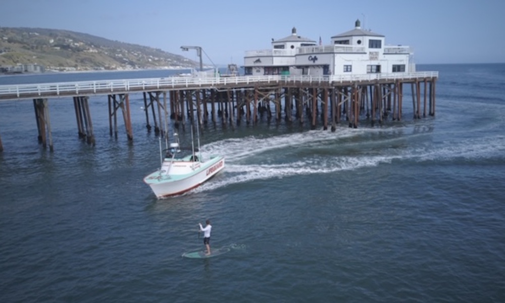 paddle board surfer arrested malibu corona virus