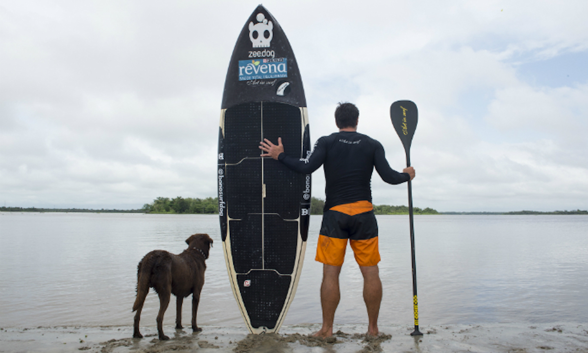 brazilian man and dog set sup world record 2