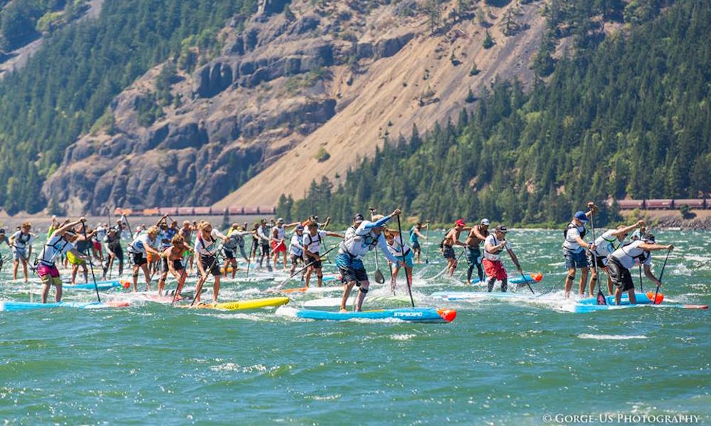 gorge paddle challenge 2016 day 2 downwinder