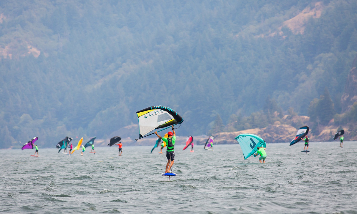 gorge paddle challenge 2021 wing downwind