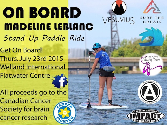 madeline-leblanc-holding-sup-fundraiser