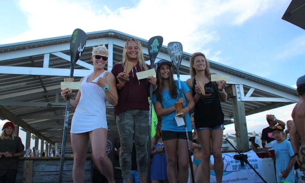 wrightsville beach sup surf pro am 2015 womens podium