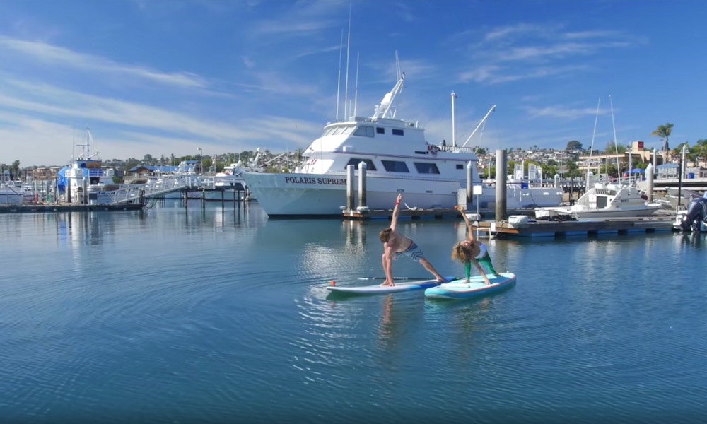 sup yoga advanced pose side angle