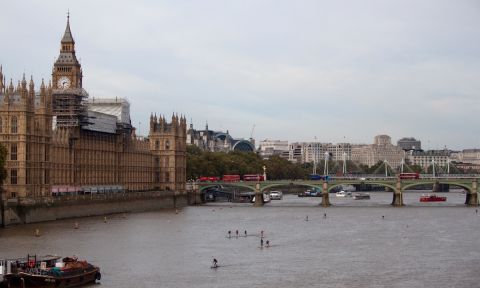 Paddling the Thames. | Photo via Paul Hyman