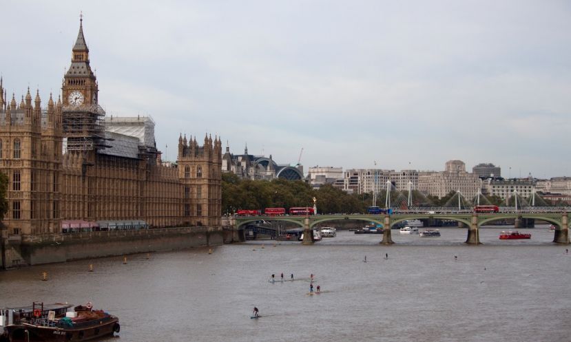 Paddling the Thames. | Photo via Paul Hyman