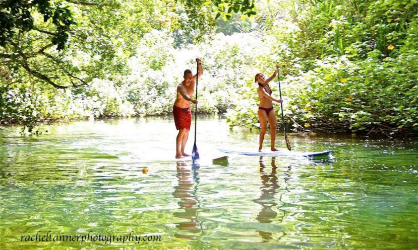 Gina Bradley, founder of Paddle Diva &amp; Albert Lash, founder of Road To Happiness. | Photo: Rachel Tanner Photography