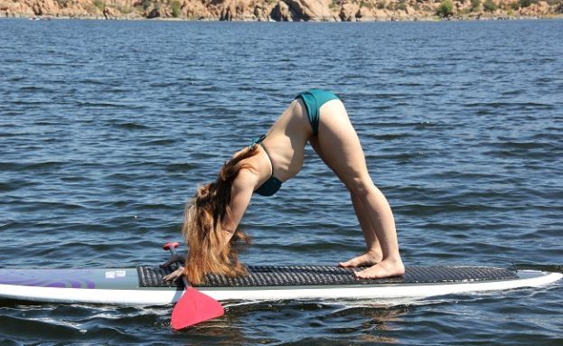 Stand Up Paddle Yoga - Downward Dog Pose