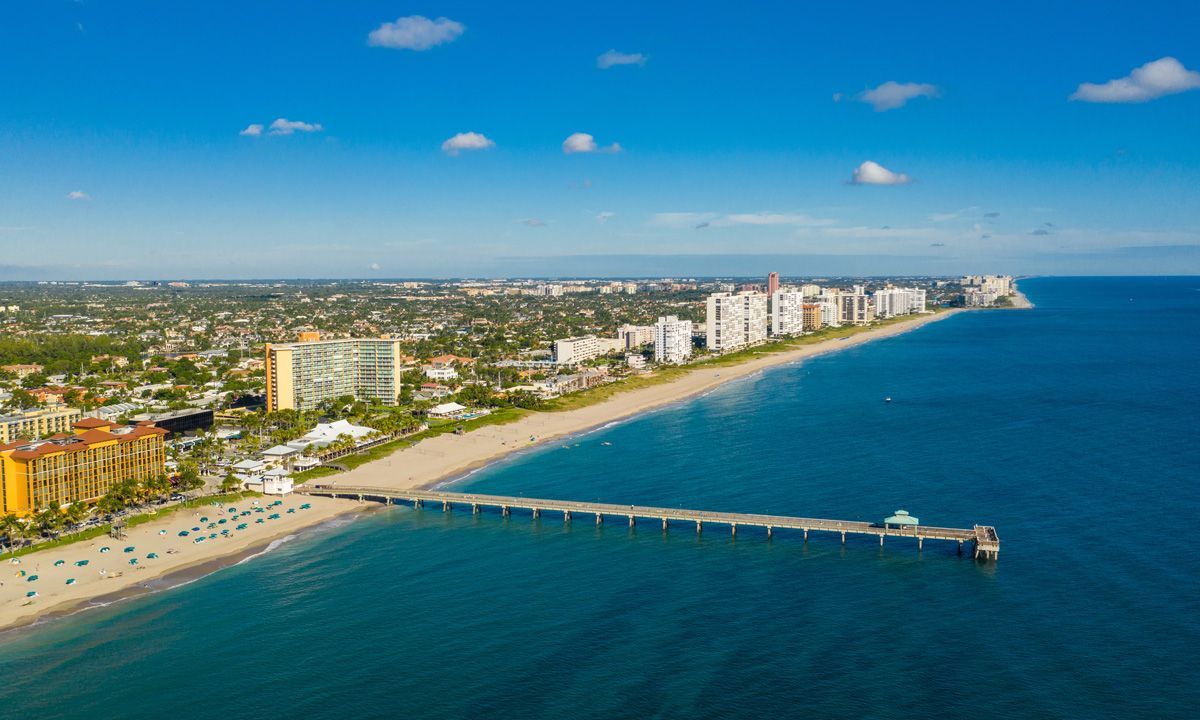 Deerfield Beach aerial shot. | Photo: Shutterstock