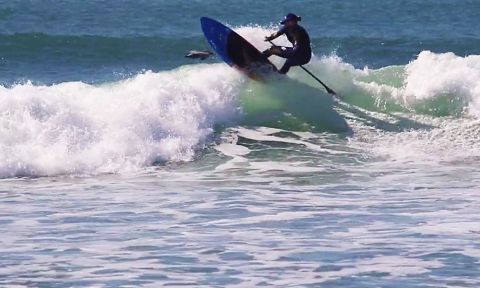 Candice isn't just an excellent racer, she rips at surfing too!