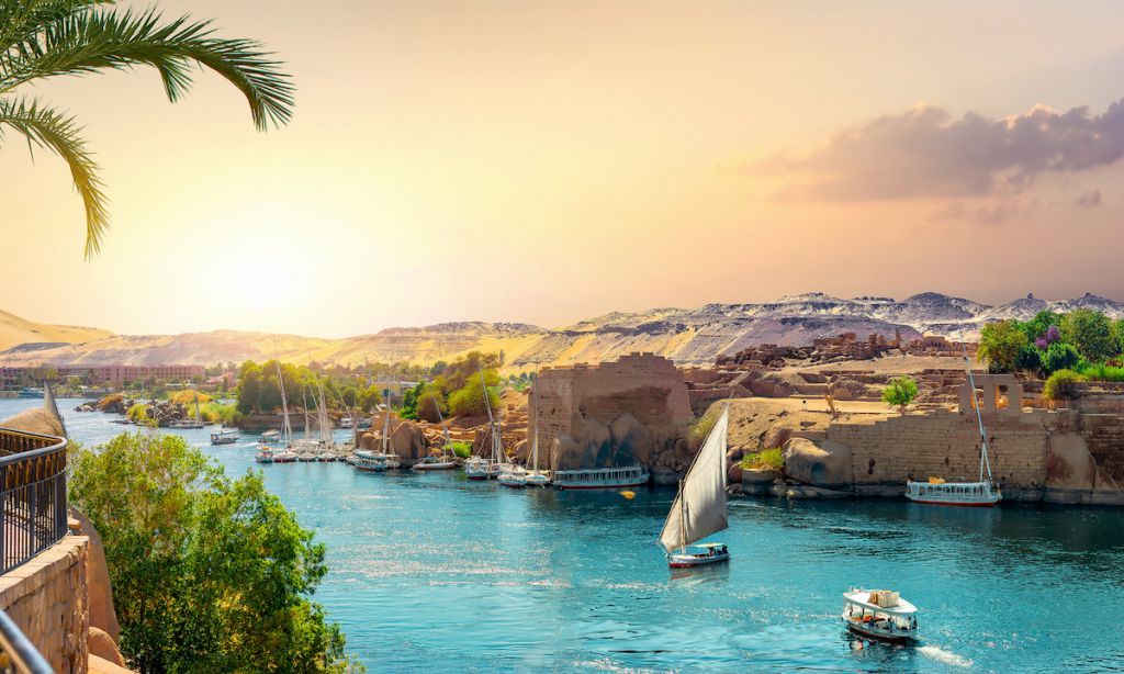 Photo of the Nile River, in Aswan, Egypt. | Photo: Shutterstock