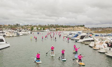 Sea of pink at the 2017 Standup for the Cure in Newport Beach. | Photo Courtesy: Standup for the Cure