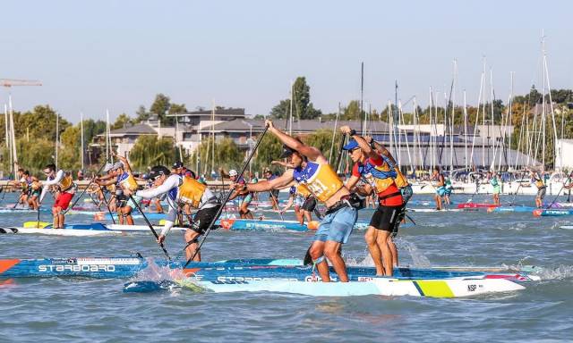 Racers competing for the 2021 ICF World Title. | Photo courtesy International Canoe Federation