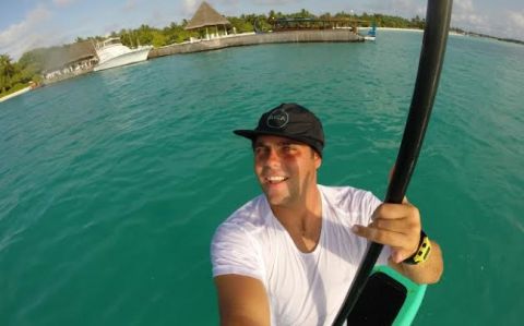 Paddle Boarding the Maldives