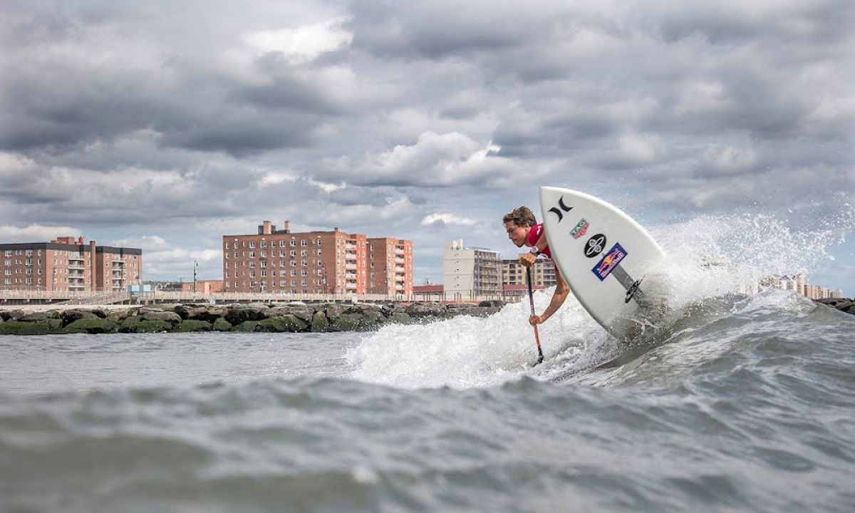 Kai Lenny making the most out of the smaller conditions on hand. | Photo: APP World Tour / John Carter