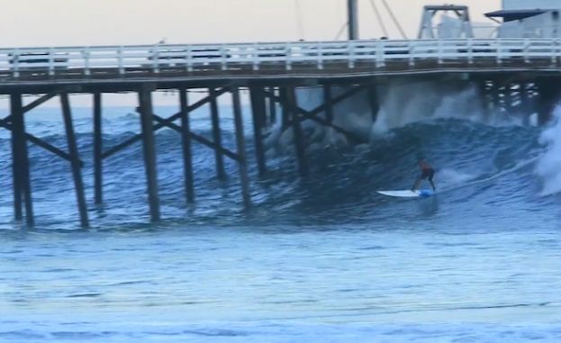 Laird Hamilton Shoots Malibu Pier On SUP