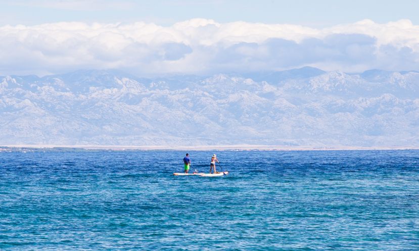 Paddle Boarding Island Molat in Croatia