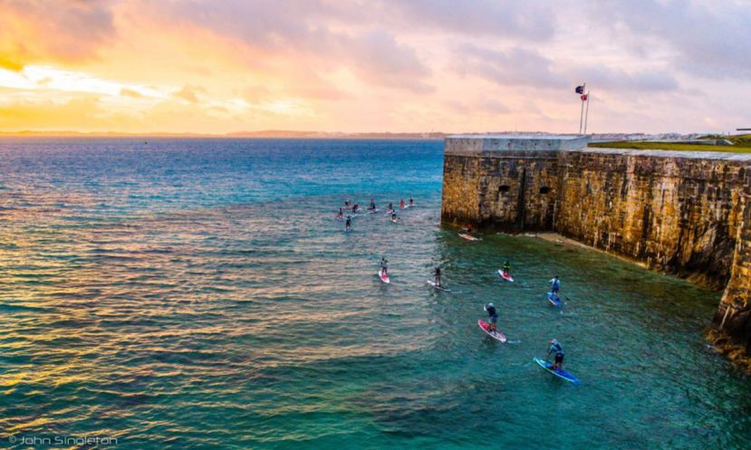 Not a bad view for paddlers during the 2017 Devil&#039;s Isle Challenge. | Photo: John Singleton