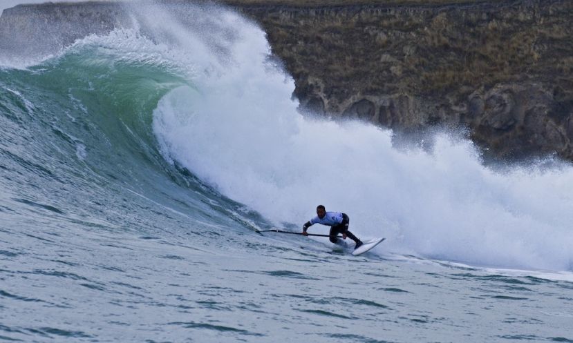 Kiwi Daniel Kereopa won the SUP surfing competition over his highly experienced competitors. | Photo: Cory Scott