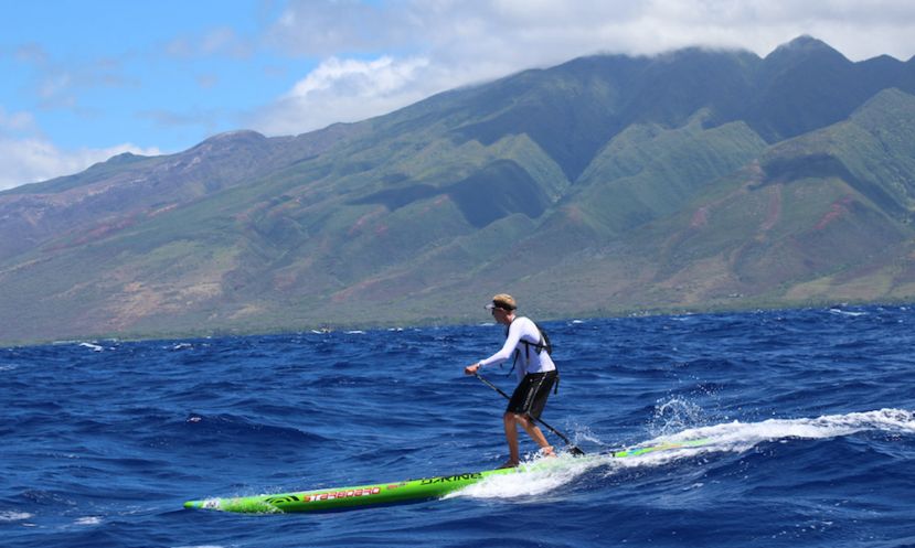 Connor Baxter gliding through the Pailolo Channel. | Photo via M2M