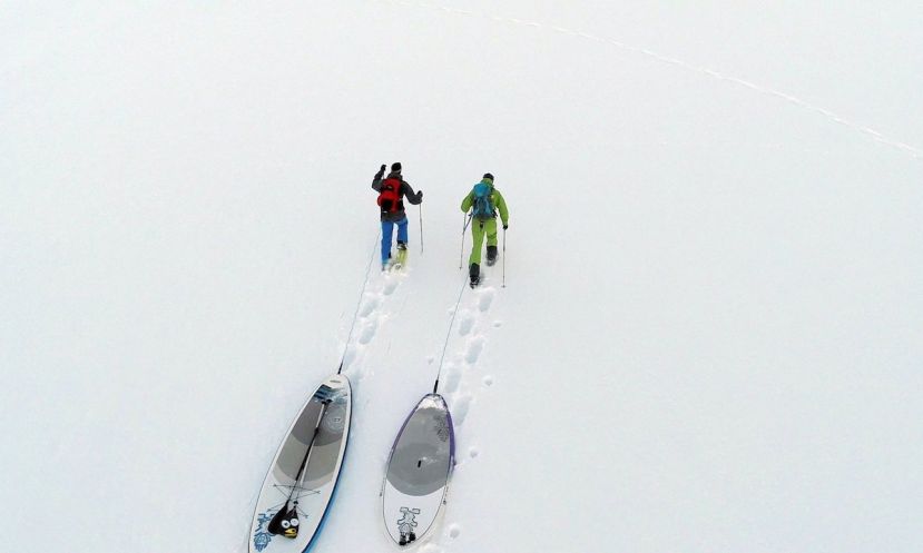 The Stecher Twins making their way through winter. | Photo: Holger Dorn