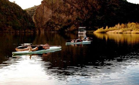 Stand Up Paddle Yoga - Corpse Pose