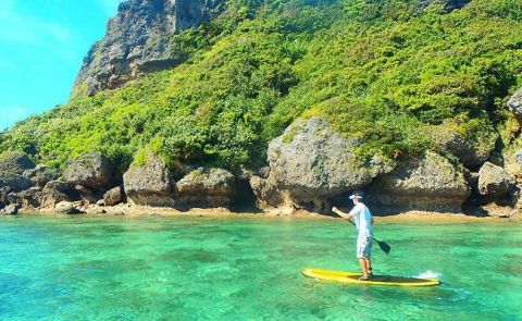 Paddle Boarding Okinawa, Japan