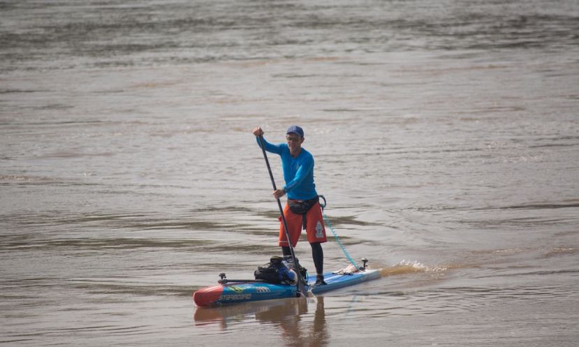 Bart de Zwart during his 340 mile paddle in the MR340 race. | Photo courtesy: Bart de Zwart