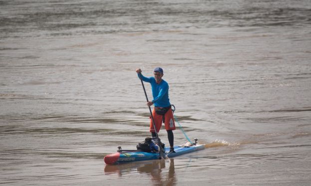 Bart de Zwart during his 340 mile paddle in the MR340 race. | Photo courtesy: Bart de Zwart