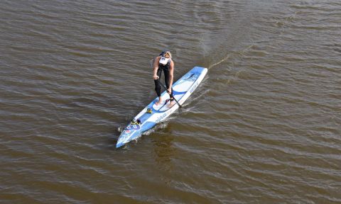 Seychelle on her way to a new world record. | Photo: David Rush