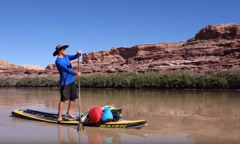 Beau Nixon exploring the Green River. 