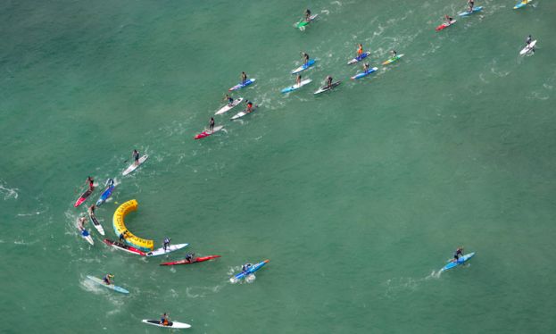 2016 Pacific Paddle Games. Men's Technical Race final. | Photo Courtesy: Pacific Paddle Games