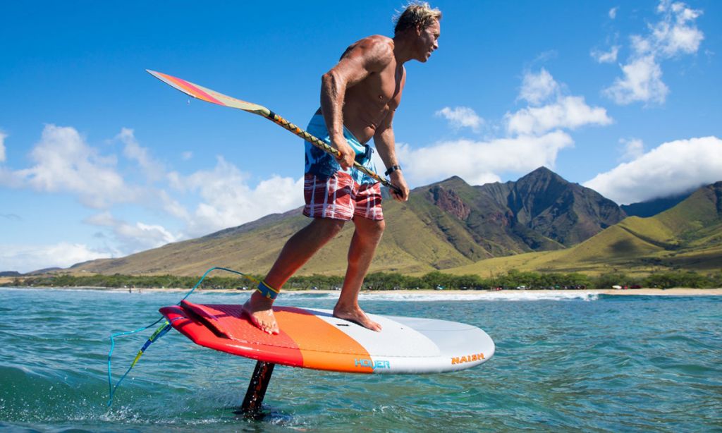 Expert SUP foiler, Chuck Patterson riding the Naish Hover SUP 120. | Photo Courtesy: Naish