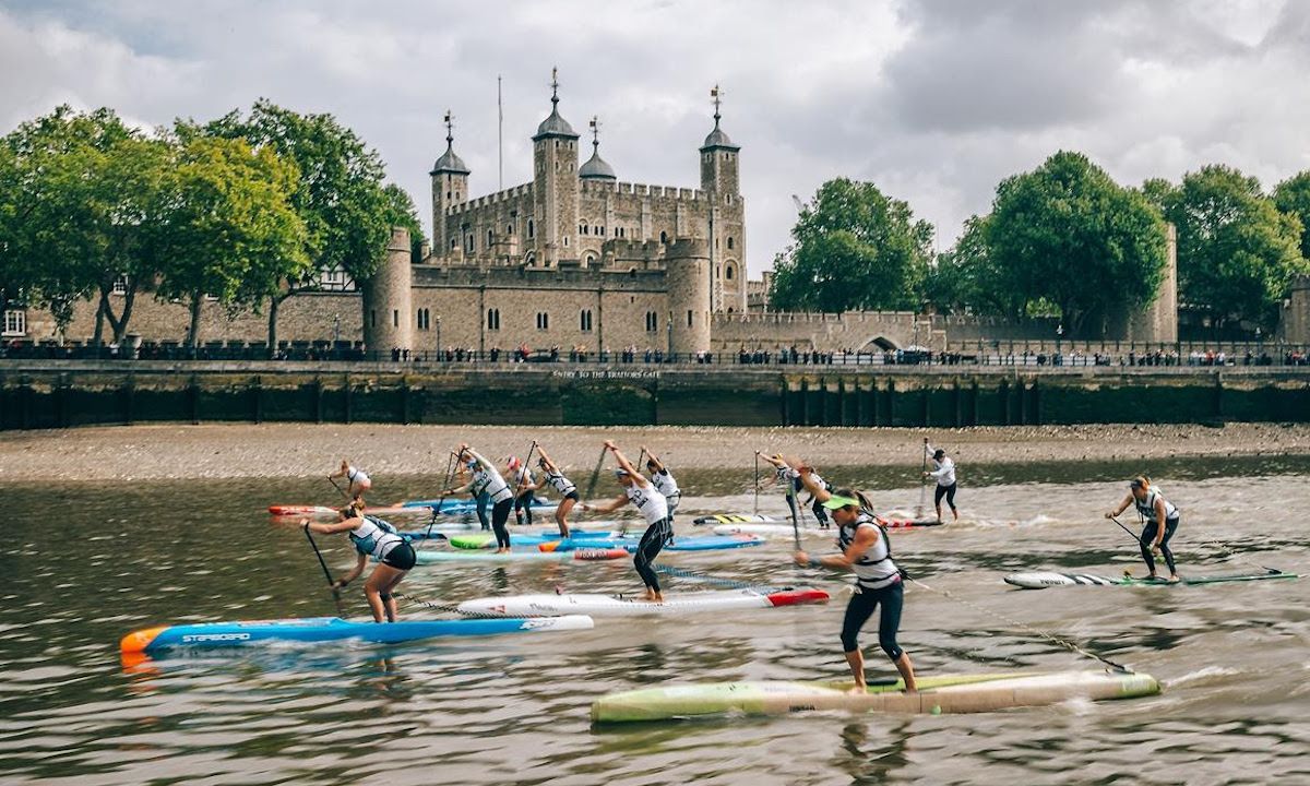 2019 Women's race at London SUP Open event. | Photo courtesy: APP World Tour