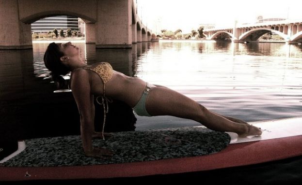 Stand Up Paddle Yoga - Upward Plank Pose