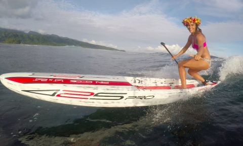 Olivia Piana in Tahiti. | Photo: Heilani Cronsteadt
