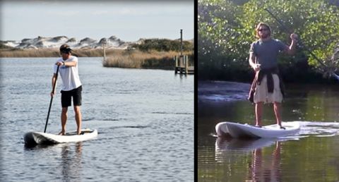 Kayak-Board Hybrid, New SUP Design