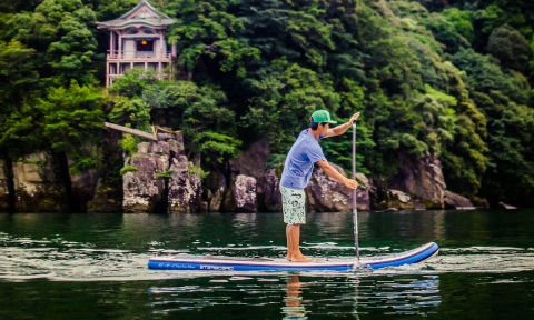 Tomo Murabayashi on Lake Biwa. | Photo: Franz Orsi