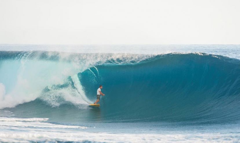 Noa Ginella at the 2015 Pipe SUP Invitational. | Photo Courtesy: Waterman League