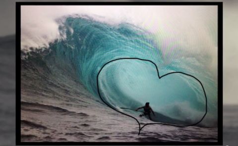 Kai Lenny&#039;s Heart-Shaped Pit At Jaws