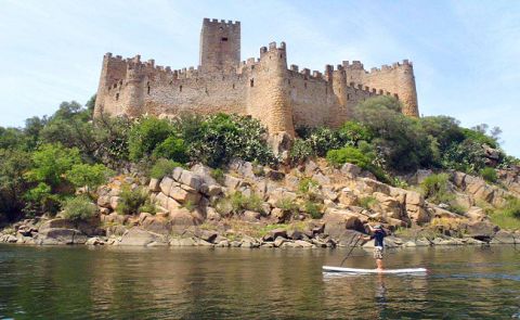 Paddle Boarding Medieval Castles, Obidos, Portugal