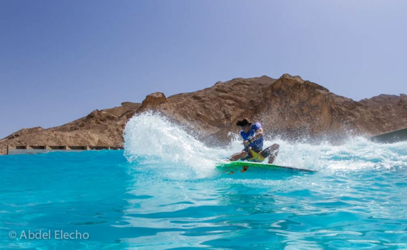 The Stand Up World Tour Surfing component of the Abu Dhabi All Stars Grand Slam got underway today with the first round of the Main event for the Men, and warm ups for both Men and Women.