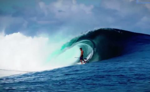 Kai Lenny SUP's Teahupoo