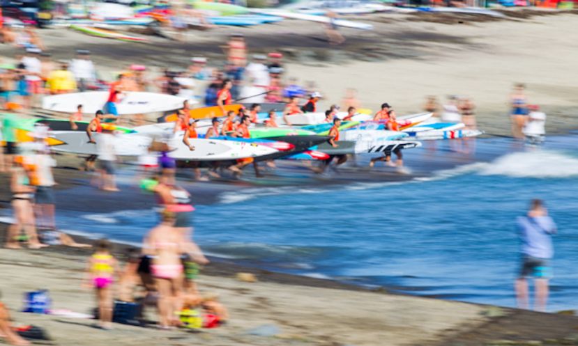 Yesterday&#039;s action was an exciting blur. | Photo Courtesy: Pacific Paddle Games