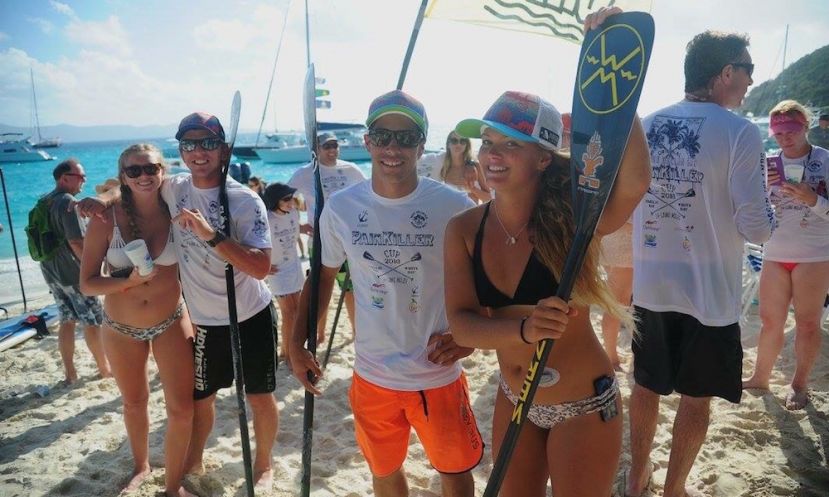 Kieren Gran, Quintin Chiapperino &amp; Fiona Wylde celebrate their win at the 2016 Painkiller Cup. | Photo Courtesy: Quintin Chiapperino