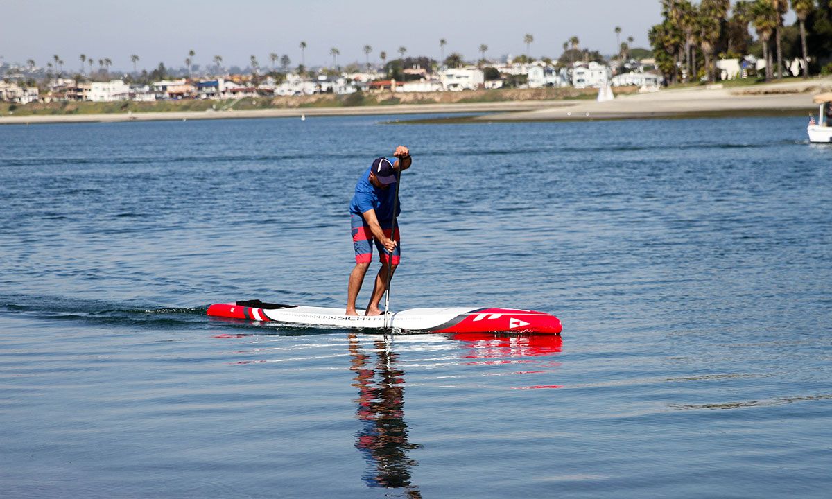 Supconnect's Publisher, Andre Niemeyer, testing the 2020 RS by SIC Maui. | Photo: Supconnect