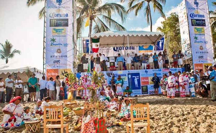 Celebrations from last year's event, where names like Chuck Patterson and Mary Osborne were on hand to score some surf.