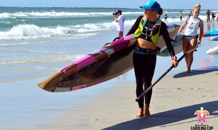 Annabel Anderson of New Zealand, strategizing her launch of the 2017 Graveyard Race at West Marine Carolina Cup | Photo Courtesy of Laura Glantz